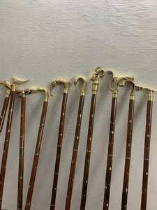 37.4'' Canes and <b>Walking</b> <b>Sticks</b> in Natural Wood with a Brass Handle - Elegant <b>Walking</b> Cane Style <b>Walking</b> <b>Stick</b> for <b>Men</b> Woman - Product Image 2