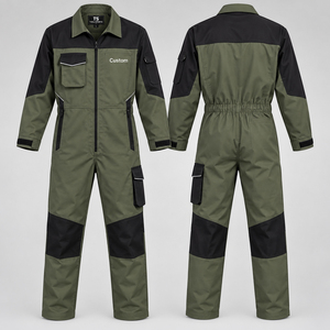 Overol de Trabajo de Manga Larga, Tipo Twill, para Mecánicos, Ropa de Trabajo Industrial Resistente para Hombre, Overol de Algodón de Manga Larga - Product Image 2