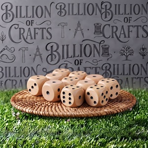Jeu de dés en bois fait main, forme carrée, pour usage extérieur, bonne qualité, fournitures artisanales pour adultes - Product Image 4