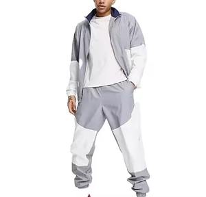 Custom Polyester Nylon <b>Hoodie</b> Boxy Baggy Embroidery Oversize Heavyweight <b>Running</b> Sweat Jogging Set Windbreaker Tracksuit for Men - Product Image 1