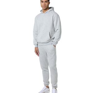 Conjuntos de Sudadera con capucha de lana pesada French Terry 100% Sudadera con capucha de algodón con pantalones Jogger a juego Proveedor a granel personalizado - Product Image 2