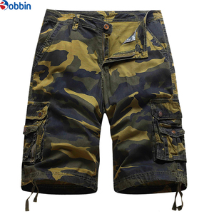 Pantalones Cortos Cargo de Camuflaje Morado para Hombre Bobbin, Cintura Media, Cierre de Botones, Transpirables, Pantalones Capri Tácticos para Hombre, Multibolsillos, Cortos Casuales - Product Image 4