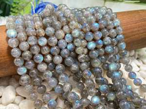 Perles de Labradorite Naturelle AAA, Rondes et Lisses, Pierres Précieuses en Cristal, 4mm 6mm 8mm 10mm 12mm, pour la Fabrication de Bijoux, Perles en Pierre Libres - Product Image 3