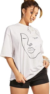 เสื้อยืดผู้หญิงไซส์ใหญ่ พิมพ์ลายกราฟิก ทรงหลวม แขนสั้น สไตล์ลำลอง สำหรับฤดูร้อน ผ้าฝ้าย 100% - Product Image 2