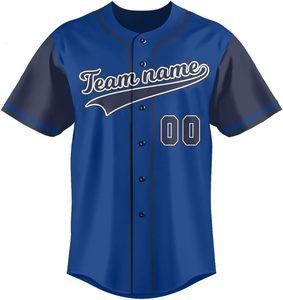 Nouveau design de t-shirt uniforme de baseball, maillot de baseball personnalisé hip-hop, respirant, en maille, sublimé, brodé - Product Image 2