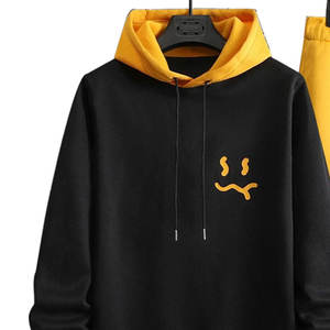 Conjunto de 2 piezas de pantalones y sudadera con capucha, chándal de felpa, estilo holgado, cortavientos, chándal para hombre. - Product Image 4