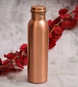 <b>Copper</b> <b>Drinking</b> <b>Bottle</b> 1000ml Leakproof Cap Ayurvedic Water Benefits Eco Friendly Reusable OEM Supplier Exporter - Product Image 3