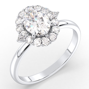 Bagues de fiançailles pour femmes REYES Luxury Fine Jewelry, design classique, or 14K 18K, diamant de laboratoire CVD HPHT 1,5 carat. - Product Image 2