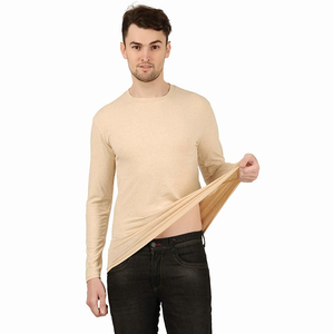 เสื้อยืดแขนยาวผู้ชายแบบเรียบง่าย คอกลม สไตล์สตรีทแวร์ ผ้าฝ้าย 100% สีพื้น ดีไซน์เรียบง่าย ใส่ได้ทุกวัน - Product Image 5