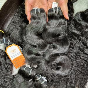 Paquet de cheveux Body Wave 8-40 ''Super Double Drawn de haute qualité, tissage de cheveux humains vietnamiens bruts non transformés, prix moins cher - Product Image 5