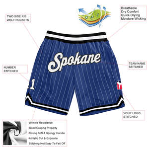 Wholesale Customized Sublimation Shorts 100% Polyester Sports Team Shorts <b>Custom</b> Club Shorts Training Shorts Personalized Print - Product Image 5