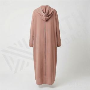 Abaya Premium Ouverte sur le Devant, Jilbab Élégant pour Femme, Ample et Décontracté, Tissu Personnalisé en Mousseline, Khimar Modeste, Robe Islamique - Product Image 2