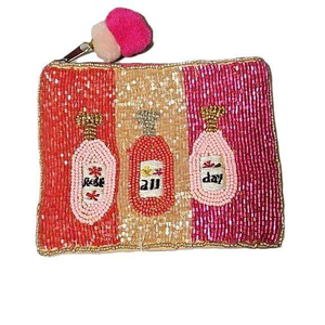 Pochette à monnaie vintage brodée de perles, style bohème, vente en gros de porte-monnaie perlés avec motifs faits main complexes - Product Image 3