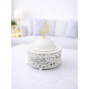 Plat de service rustique en métal pour dattes, bol à noix, organisateur de fruits secs, vaisselle pour la maison, utilisation Ramadan, porte-dattes, bols - Product Image 4