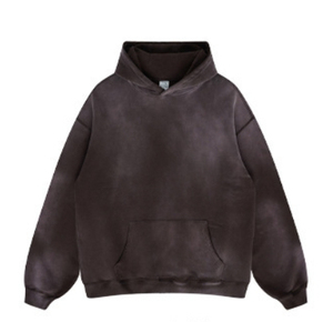 Sweat-shirt à capuche oversize tie-dye pour homme, manches régulières, coton French Terry, décontracté, pull d'automne avec poche - Product Image 4