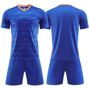 Nuevo Conjunto de Uniforme de Fútbol, Conjunto de Camiseta de Fútbol de Manga Corta, Camiseta Azul Disponible en Múltiples Colores y Diseños - Product Image 1