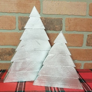 New design Gold Christmas <b>tree</b> wooden <b>tabletop</b> decor rustic Xmas ornaments metallic wood <b>tree</b> farmhouse - Product Image 4