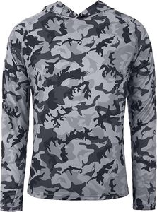 Chemise de chasse unisexe à manches courtes et à capuche, camouflage, respirante, séchage rapide, antibactérienne, en coton, pour l'été - Product Image 2
