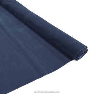 Tela de rayón tejida a medida con reverso de terciopelo flocado de 54 pulgadas de ancho, RD55-64 Azul - Product Image 1