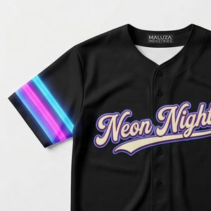 Camiseta de béisbol de élite, uniforme deportivo transpirable personalizado para equipos, ropa deportiva profesional, EE. UU., Europa, MALUZA INDUSTRIES - Product Image 2