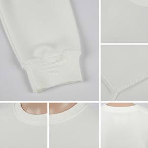 เสื้อสเวตเชิ้ตคอเต่าทรงโอเวอร์ไซส์ผ้าฝ้ายเฟรนช์เทอร์รี่หนา 400gsm สำหรับผู้หญิง สไตล์สตรีทแวร์ แบบเรียบๆ ขายส่ง - Product Image 4