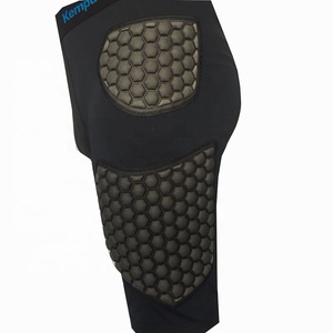 Protección para la parte inferior del cuerpo en fútbol, pantalones cortos anti-impacto para fútbol, pantalones de soporte muscular para fútbol, ropa de compresión para fútbol, venta al por mayor. - Product Image 4