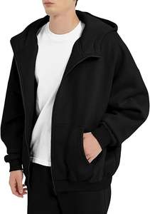 Veste polaire zippée pour homme 350 g/m² en coton et polyester épais, personnalisable avec logo, pour l'hiver – Commande en gros – Pakistan Micah Corporation - Product Image 3