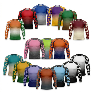 Camiseta de Compresión Cómoda 100% Poliéster OEM ODM, Estilo Personalizado, Moderna, de Manga Larga, para Atletismo, Running, Gimnasio, Protección contra Rozaduras - Product Image 1