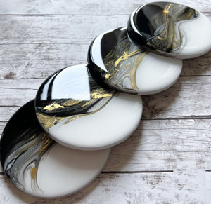 Posavasos Decorativos de Resina para Mesa, Posavasos de Resina para Café y Vino, Posavasos para Té y Café para el Hogar y la Oficina a un Precio Accesible - Product Image 4