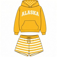Nouvel ensemble deux pièces pour femmes, sweat-shirt oversize et short au-dessus du genou, décontracté, 100% coton, style coréen tendance