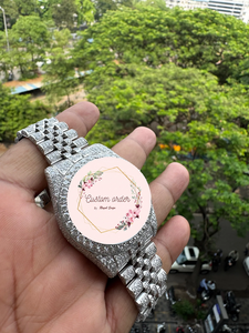 Customized Hip Hop 41mm VVS Moissanite Diamond Watch Ice Out Luxury <b>Men</b> Women Mechanical Watch Stainless Steel Luxury Watch - Product Image 3