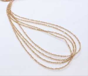 Perles de Diamant Naturel Herkimer Brun Clair, Pépites de Diamant Herkimer, Perles de Quartz Diamant Herkimer, Copeaux de Diamant Brun, Diamant Brun Brut - Product Image 4