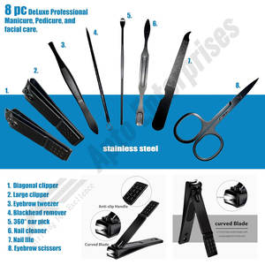 ชุดทำเล็บมือเล็บเท้าสแตนเลสสีฟ้าเทอร์ควอยซ์ผลิตภัณฑ์ดูแลส่วนบุคคล - Product Image 2