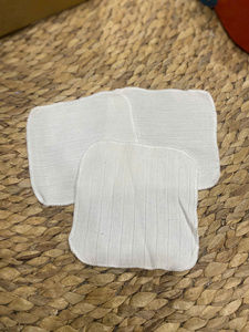 Lingettes pour bébé réutilisables en coton biologique certifié GOTS Personnalisez le logo | quantité minimale de commande bas | 12x12cm (tailles personnalisées disponibles) | Fabriqué au Vietnam - Product Image 4