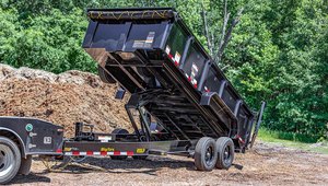 Quality 4 Wheel 8 Ton Used Heavy Duty Hydraulic Dump <b>Trailer</b> 7x14 <b>Farm</b> Tractor Tipping Cargo <b>Trailer</b> with Gearbox Motor & Axle - Product Image 6