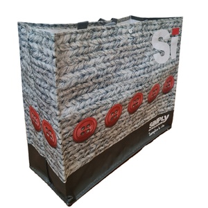 Imprimé personnalisé écologique réutilisable PP tissé polypropylène laminé Shopping Sac fourre-tout étanche Logo motif conçu Vietnam - Product Image 6