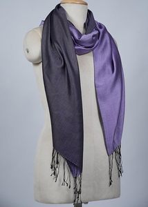 Estola Reversible de Cachemira y Seda Premium para Mujer, Ligera y Suave, Chal de Doble Cara, Bufanda de Lujo Ultra Suave de Diseñador - Product Image 2