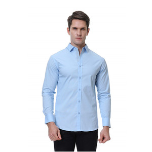 Camisa de hombre de nuevo diseño OEM, manga larga, 100% algodón, corte ajustado, transpirable, de secado rápido, ecológica, para negocios. - Product Image 6