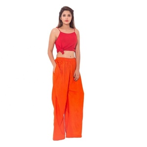Pantalon Harem Plissé Femme Taille Haute Ample Jambe Large en Rayonne pour l'Été – Meilleures Ventes, Toutes Tailles - Product Image 3