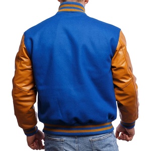 Dernières vestes universitaires personnalisées avec logos pour les sororités, les fraternités, les écoles, les collèges, en 100 % pure laine et manches en cuir. - Product Image 5