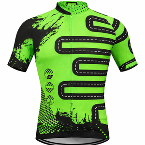 Men <b>Cycling</b> Jersey Breathable Lightweight Short Sleeve Bike Shirt Quick Dry Moisture Wicking Polyester 4 Season - Product Image 1