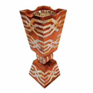 Brûleur à Bakhoor en Bois d'Acacia Tendance et Très Vendu avec Incrustation MOP, Style Moyen-Oriental Fait Main, Idéal pour le Ramadan et l'Aïd, Mabkhara & Mubkhar - Product Image 5