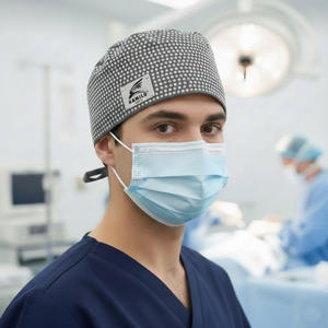 Bonnets chirurgicaux en coton respirant et écologique pour salons de beauté, cliniques vétérinaires, dentistes et infirmières, avec motifs imprimés - Product Image 6