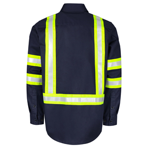 Versatile Safety Jacket High Vis Reflective Detachable Sleeves Convertible Workwear Vest <b>Construction</b> Security Safety - Product Image 2