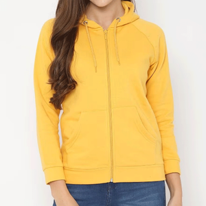 เสื้อฮู้ดซิปพิมพ์ลายตามสั่งสำหรับผู้หญิง - เสื้อผ้าลำลองสไตล์สตรีท ระบายอากาศได้ดี ผ้าฝ้ายฟลีซ 100% สำหรับฤดูใบไม้ร่วง/ฤดูหนาว แฟชั่นรักษ์โลก ดีไซน์ด้านหน้า - Product Image 4