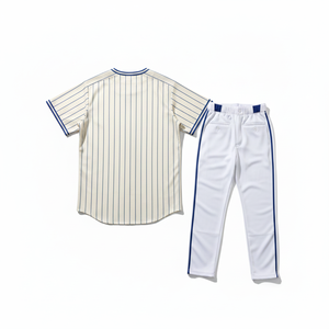 Styliro Baseball Jersey Set Striped Short Sleeve With Cap Unisex Adult Breathable Polyester Sportswear All Seasons - Product Image 2