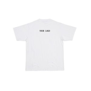 Camiseta de Verano para Mujer, Ecológica, de Algodón, con Agujeros, Transpirable, Antiarrugas, Personalizable, Holgada, de Secado Rápido - Product Image 6