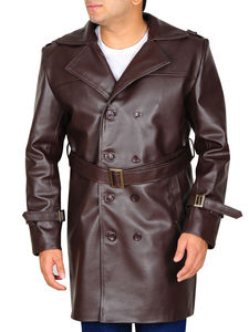 Chaqueta Parka de Cuero para Hombre con Cuello Alto, Diseño Reversible Impermeable y Resistente al Viento, Estilo Urbano - Product Image 4