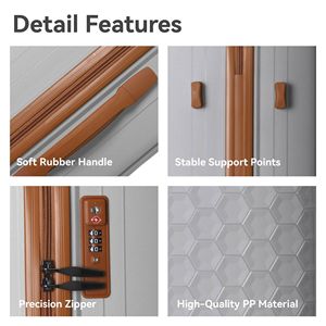 Set di Valigie da Viaggio Leggere a 3 Pezzi con Ruote Girevoli, Lucchetto TSA e Angoli Rinforzati, Ideale per Viaggi d'Affari o di Piacere - Product Image 3