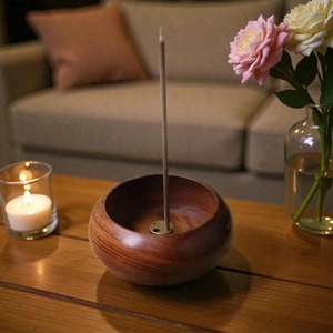 Premium Solid Wood Religious <b>Incense</b> <b>Holder</b> for <b>Incense</b> Sticks Handcrafted Durable Wooden <b>Incense</b> Burner for Indian - Product Image 1